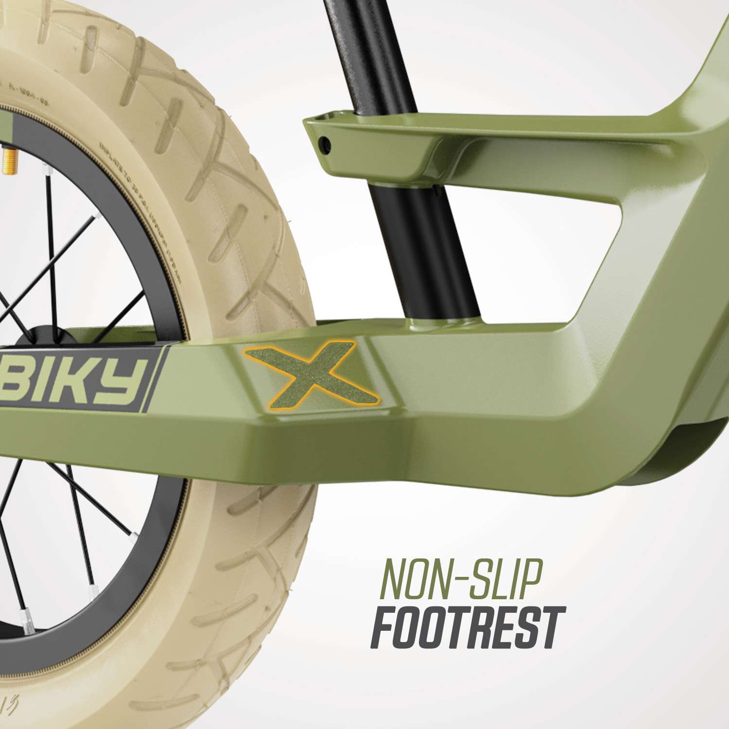 אופני איזון כולל גלגלי אוויר של חברת BERG מהולנד דגם BIKY RETRO GREEN לגיל 2.5-5 – תמונה 13