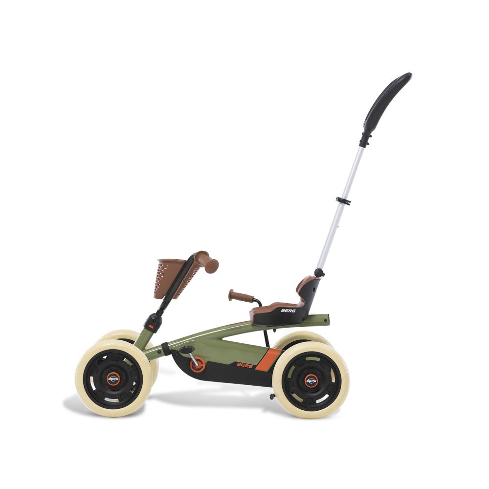 ⁦בימבה דחיפה ופדלים ירוק דגם "Buzzy Retro Green 2-in-1" של חברת BERG מהולנד לגיל 2-5 כולל ידית דחיפה מתכווננת⁩ – תמונה ⁦7⁩
