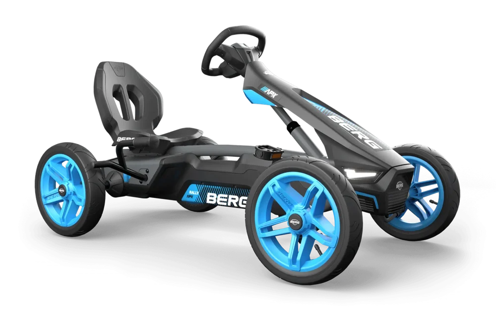 קארטינג פדלים של חברת BERG מהולנד דגם APX Blue לגיל 4-12 כולל אורות