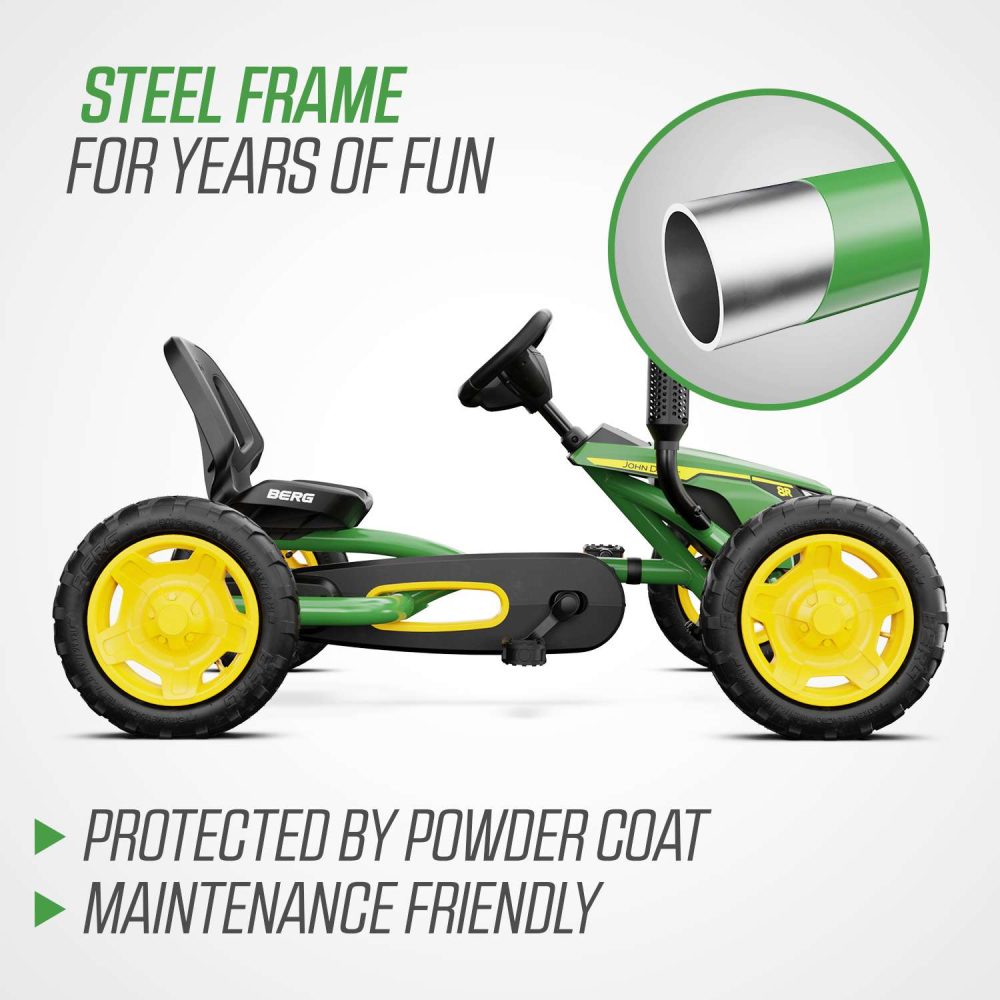 ⁦מכונית פדלים דגם BUDDY JOHN DEERE של חברת Berg מהולנד לגיל 3-8⁩ – תמונה ⁦5⁩